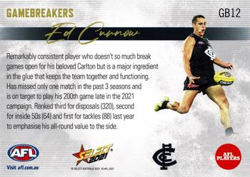 2021 Select AFL Footy Stars - Gamebreakers #GB12 Ed Curnow Back